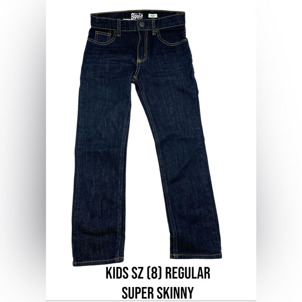 Oshkosh B'gosh Jeans Skinny Adjustable Waist Dark Wash NEW Kids Regular 8 (K8)